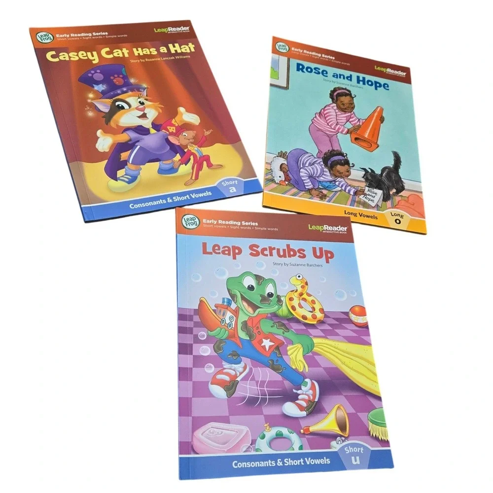 LeapFrog LeapReader Early Reading Series Interactive Books Bundle of 10 Phonics